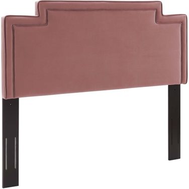 Transfix Performance Velvet Twin Headboard In Dusty Rose
