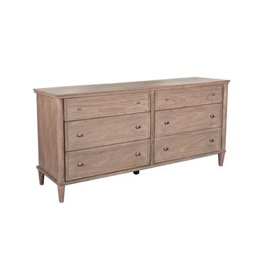 Transitional 6-Drawer Dresser In Oak Grove