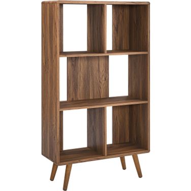 Transmit 31 Inch  Wood Bookcase In Walnut