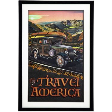 Travel America Wall Art In Multicolor