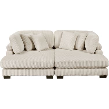 Traverse 2-Piece Chaise Lounge In Beige