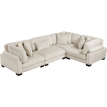 Traverse 4-Piece Modular Sectional In Beige