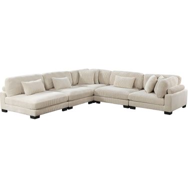 Traverse 5-Piece Modular Sectional In Beige