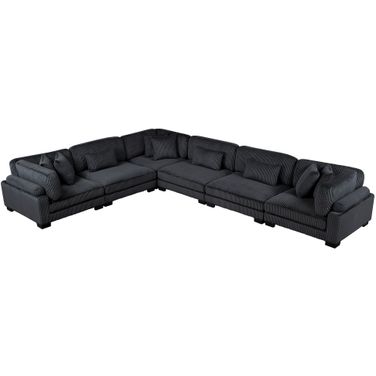 Traverse 6-Piece Modular Sectional In Black
