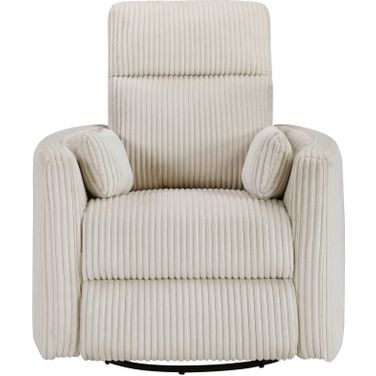 Traverse Swivel Glider Reclining Chair In Beige