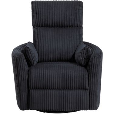 Traverse Swivel Glider Reclining Chair In Black