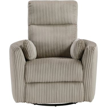 Traverse Swivel Glider Reclining Chair In Taupe