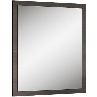 Travertine Mirror In Dark Oak And Gray