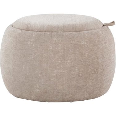 Tray Pouf In Light Brown and Natural