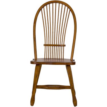Treasures Oak Sheaf Back Side Chair Set of 2