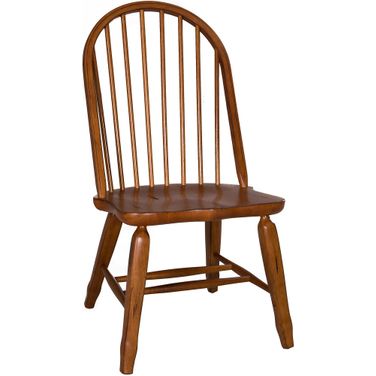 Treasures Rustic Oak Bow Back Side Chair set of 2