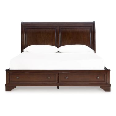 Trellington King Sleigh Storage Bed In Brown