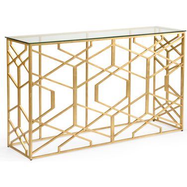 Trellis Console In Gold