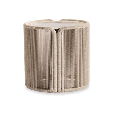Trellis Outdoor Side Table In Brown