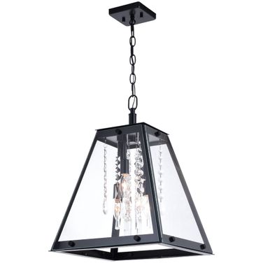 Tremont 15 Inch 4 Light Pendant In Matte Black