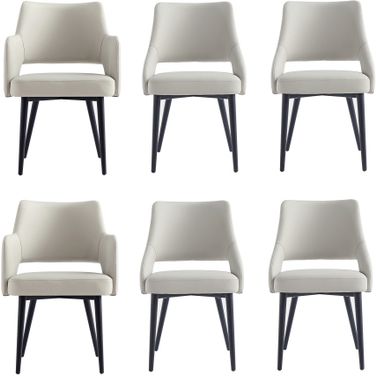 Tremont 6-Piece Dining Chair In Stone