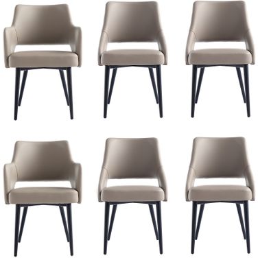 Tremont 6-Piece Dining Chair In Taupe
