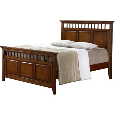 Tremont Bedroom Distressed Brown Queen Bed