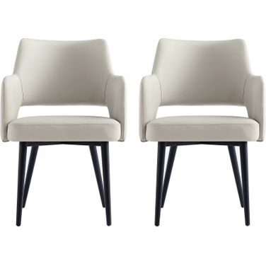 Tremont Dining Arm Chair Set of 2 In Stone