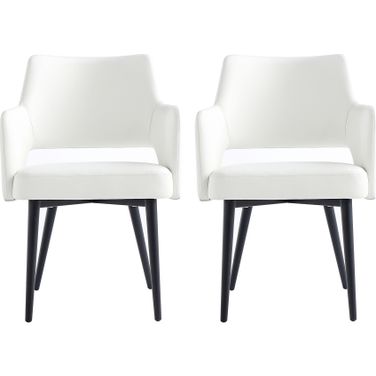 Tremont Dining Arm Chair Set of 2 In White