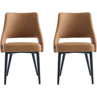 Tremont Dining Chair Set of 2 In Saddle