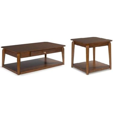 Trenmour Occasional Table Set In Medium Brown