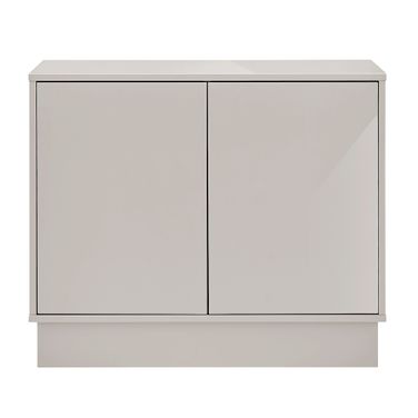 Tresero 35 Inch Cabinet In High Gloss Warm Gray