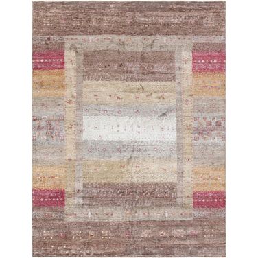 Tribal Collection Hand-Knotted Silk Area Rug- 5' 9" x 7' 9" In Multi