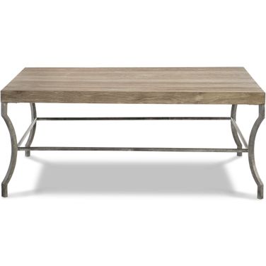 Tribeca Cocktail Table with Metal Legs In Aurum