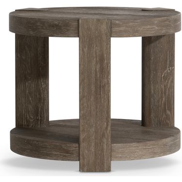 Tribeca Round Side Table In Aurum