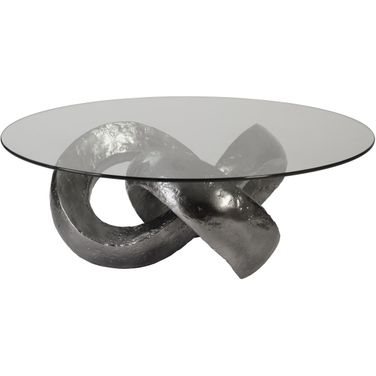 Trifoil Coffee Table In Silver