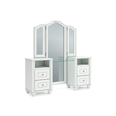 Trindura Vanity Mirror In White