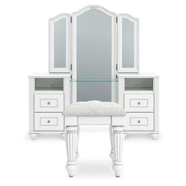 Trindura Vanity Set In White