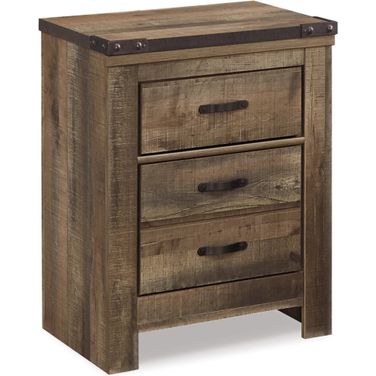 Trinell Brown Two Drawer Night Stand