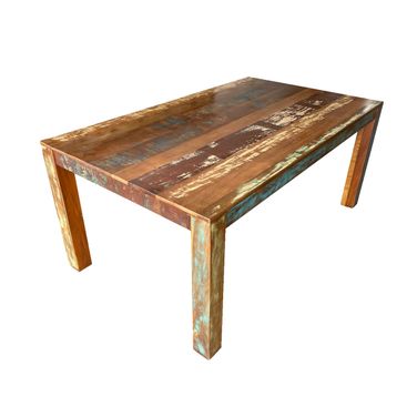 Trinidad 72 Inch Dining Table In Brown and Multi