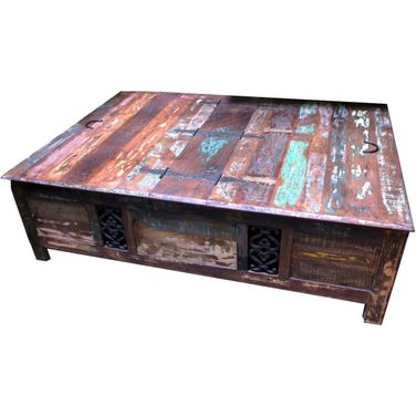 Trinidad Box Cocktail Table Brown And Multi 87003004