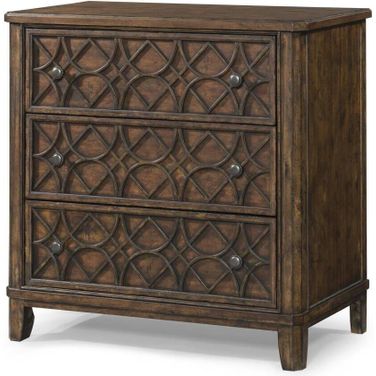Trisha Yearwood Home Gwendolyn 3 Drawer Accent Chest In Coffee