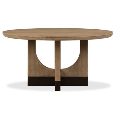 Tristan 60 Inch Round Dining Table In Swiss Coffee