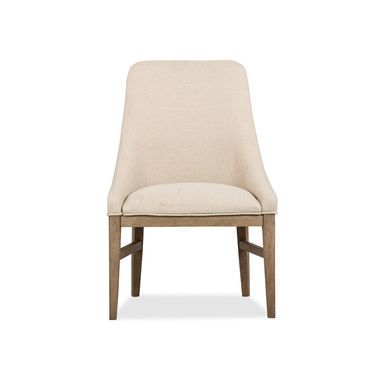 Tristan Upholstered Arm Chair Set of 2 In Swiss Coffee