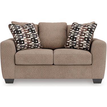 Triston-Peaks Loveseat In Suede