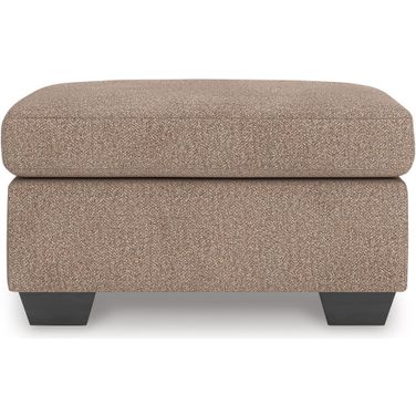 Triston-Peaks Ottoman In Suede