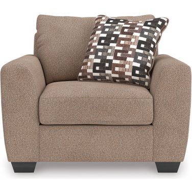 Triston-Peaks Oversized Chair In Suede