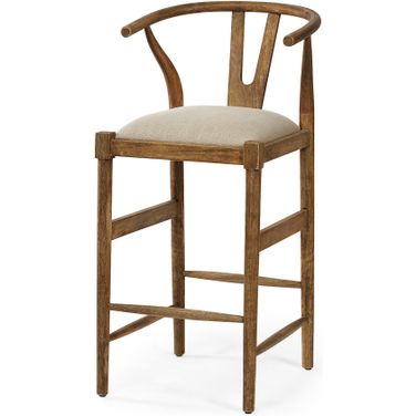 Trixie Barstool In Brown and Cream