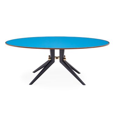 Trocadero Dining Table In Turquoise