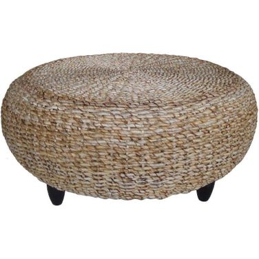 Tropical Natural Ottoman