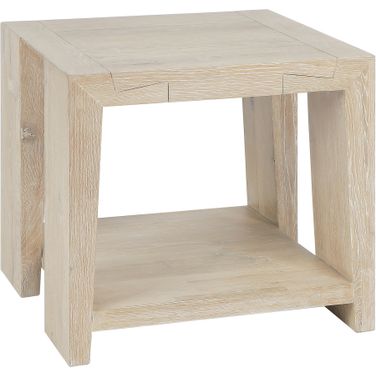 Troy End Table In White