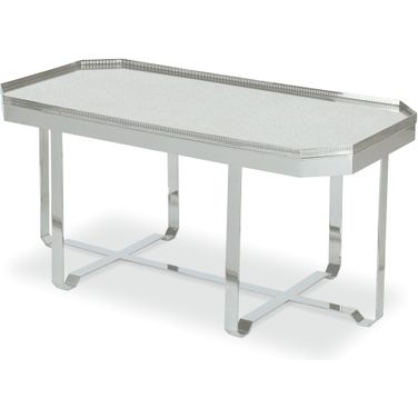 Truly Gallery Tray Coffee Table In Polished Nickel
