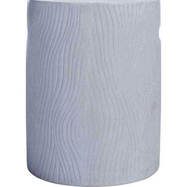 Trunk Ivory Concrete Accent Table