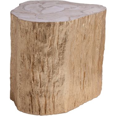 Signature Designs Trunk Segment Side Table In Gold