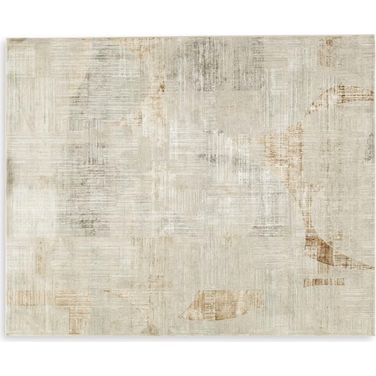 Truward Large Rug In Linen And Gray